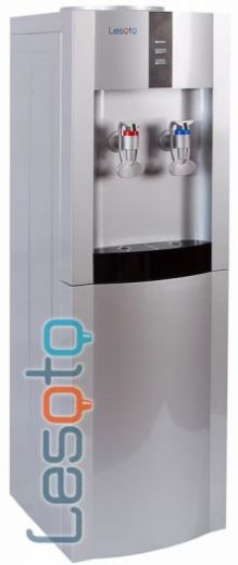 Кулер для воды Lesoto 16 L-B/E silver-black с холодильником