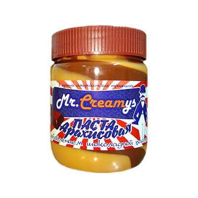 Паста Арахисовая "Mr Creamys" с добавлением шоколадной пасты 340 гр