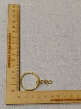 основа-кольцо с цепочкой для брелока диаметр 30 мм длина цепочки 20 мм цена за шт