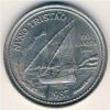 Великие географические открытия. Мореплаватель Нуно Тристао. 100 эскудо Португалия 1987