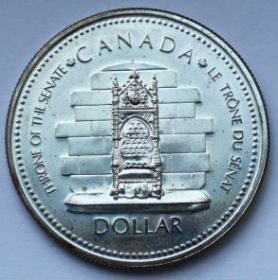 25 лет правления 1 доллар Канада 1977