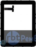 Сенсорное стекло для Ipad 1 черное + рамка