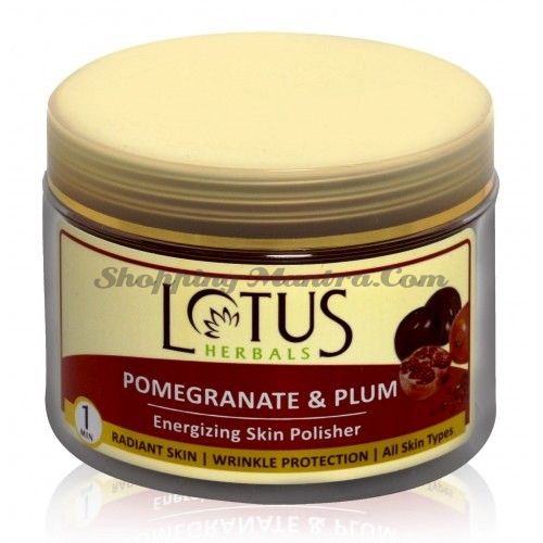 Тонизирующий скраб Гранат&Слива Лотус Хербалс (Lotus Herbals Polisher Pomegranate&Plum)