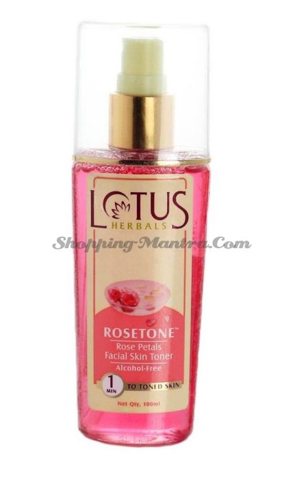 Безалкогольный тоник для лица Лепестки розы  Лотус Хербалс / Lotus Herbals Rosetone Skin Toner