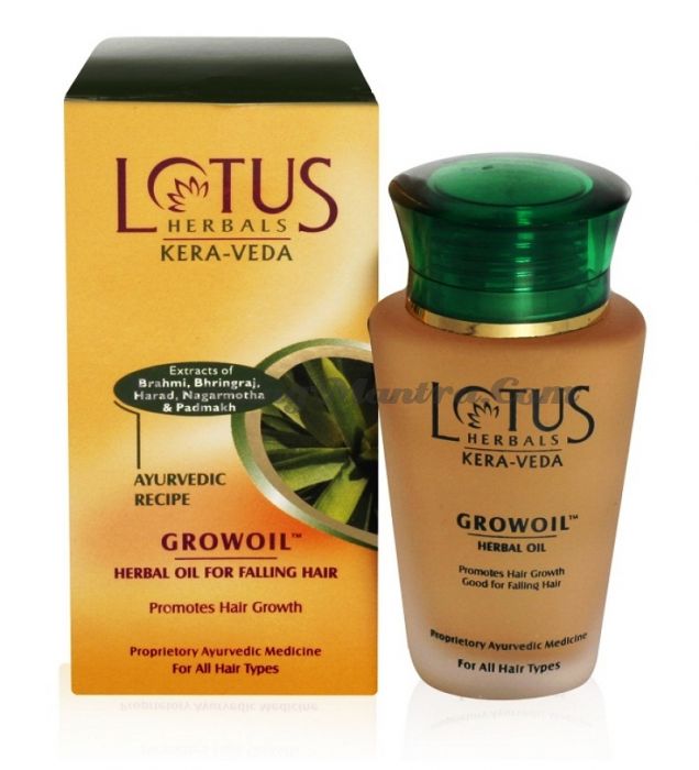 Аюрведическое масло против выпадения волос Лотус Хербалс / Lotus Herbals Growoil Hair Oil