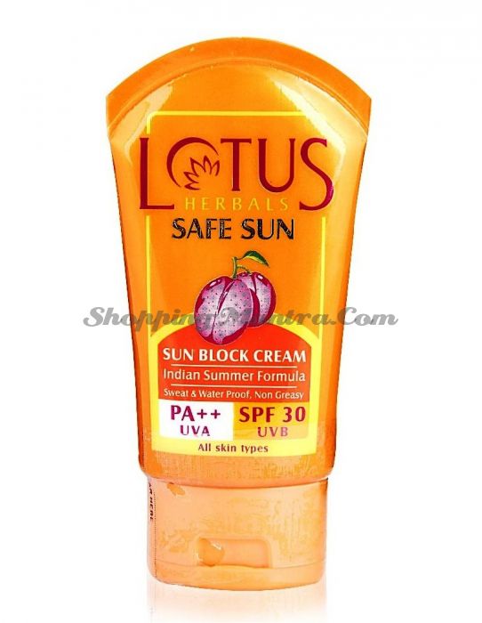 Солнцезащитный крем Индийское лето SPF30 Лотус Хербалс| Lotus Herbals Indian Summer Sunblock Cream SPF30
