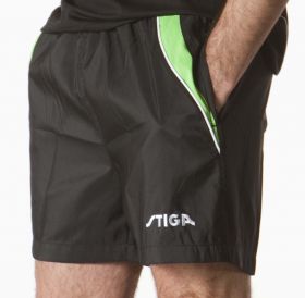 Теннисные шорты Stiga Supreme (черный/зеленый)