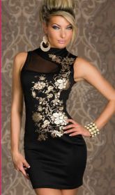 Платье с восточным мотивом "Ривасо" (черное)