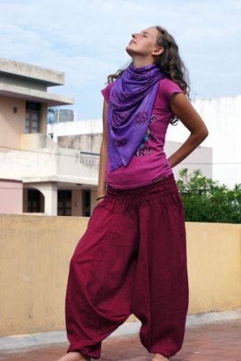 фиолетовый индийский шарф из хлопка, Санкт-Петербург