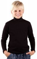водолазка для мальчика черного цвета с длинным рукавом