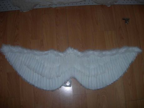 Крылья перевые белые 110 х 30 см