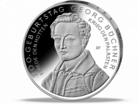 200 лет со дня рождения Георга Бюхнера  10 евро Германия 2013