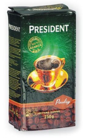 Кофе зерновой Paulig President, в/у., 250 г.