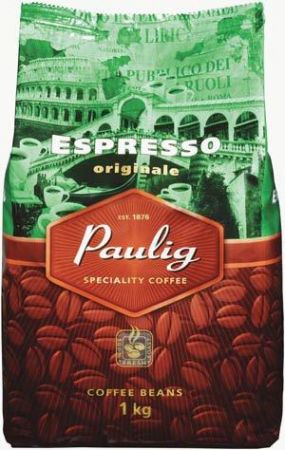 Кофе зерновой Paulig Espresso, в/у., 1000 г.