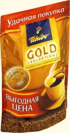 Кофе растворимыйTchibo Gold Selection, пакет, 190 г.