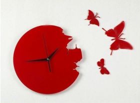 Часы дизайнерские настенные "Бабочки"