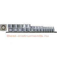 TBS-11005 Набор головок Е-профиль Е4-Е24 1/4", 3/8", 1/2" 14пр. Licota