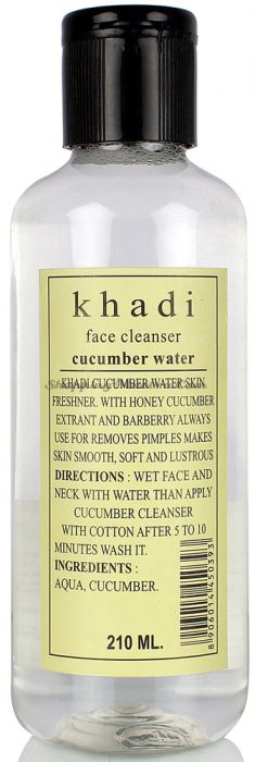 Натуральный тоник для очищения кожи лица Огурец Кхади (Khadi Cucumber Water Toner)