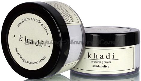 Питательный крем для лица Сандал&Олив с маслом ши Кхади(Khadi Herbal Sandal&Olive Cream)