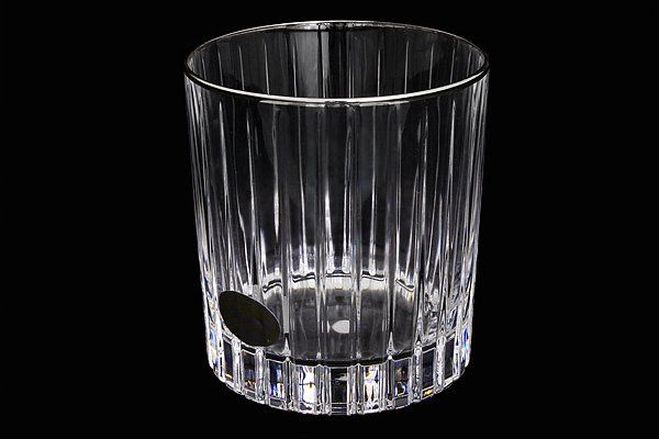 Набор: 6 хрустальных стаканов для виски (0,25л)  "Пиза серебро"
