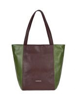 Зелёно-коричневая сумка