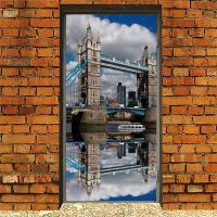 Наклейка на дверь - Лондонский мост | магазин Интерьерные наклейки