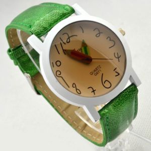 Зеленые женские наручные часы Карандаши