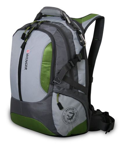 Рюкзак Wenger Large Volume Daypack 15", зелёный/серый, 36х17х50 см, 30 л