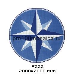 F-222  Мозаика серия PANNO  размер, мм: 2000*2000 (NS Mosaic)