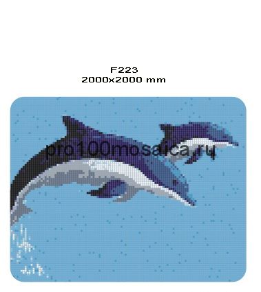 F-223  Мозаика серия PANNO  размер, мм: 2000*2000 (NS Mosaic)