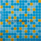 MIX10 желто-голубой  (бумага) . Мозаика серия ECONOM , вид MIX (СМЕСИ),  размер, мм: 327*327 (NS Mosaic)