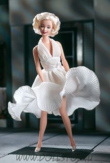 Коллекционная кукла Барби как Мерилин Монро в фильме Зуд седьмого года - Barbie аs Marilyn in the White Dress from The Seven Year Itch