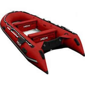 Лодка HDX надувная, модель OXYGEN 430 AL, цвет красный