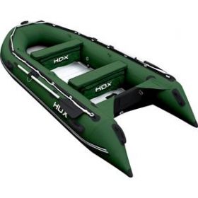 Лодка HDX надувная, модель OXYGEN 370 AL, цвет зелёный
