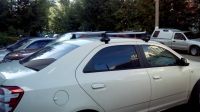 Багажник на крышу Chevrolet Cobalt, Атлант, аэродинамические дуги
