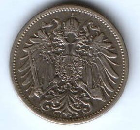 20 геллеров 1909 г. редкий год Австрия