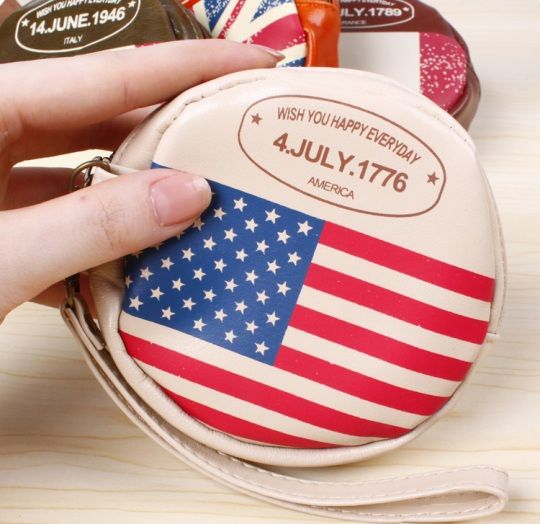 Кошелек для мелочи "Round Flag" - America
