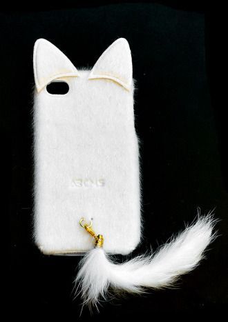Накладка Apple iPhone 4/4S Кошка (white)