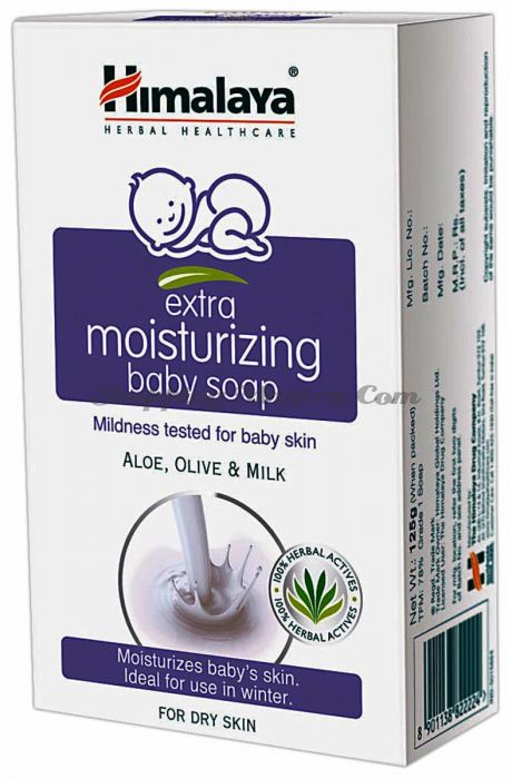 Детское мыло Олив&Алое вера Хималая / Himalaya Extra Moisturizing Baby Soap