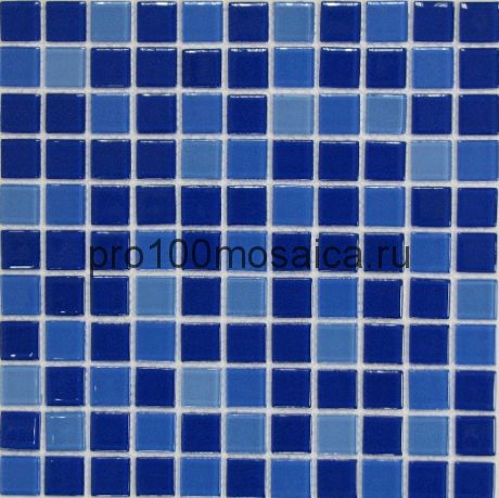 Jump Blue №1 (dark) сетка. Мозаика вид РАСТЯЖКИ размер, мм: 300*300 дополнительный элемент