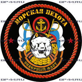 Наклейка Северный флот МП