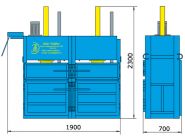 Пресс гидравлический пакетировочный двухкамерный ПГП-16-Д
