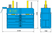 Пресс гидравлический пакетировочный двухкамерный ПГП-10-Д