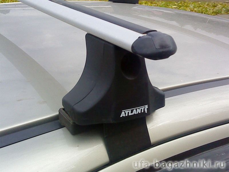 Багажник на крышу на Mitsubishi Lancer 10, sedan/hatchback, Атлант, аэродинамические дуги