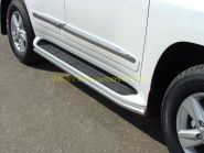 Зашита штатного порога (Тип Lexus) 53 мм  для Toyota Land Cruiser 200 2012