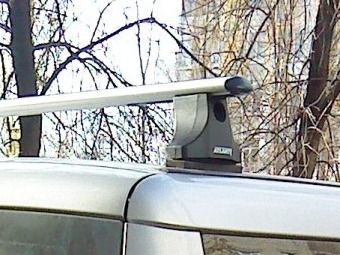 Багажник на крышу Fiat Doblo, Атлант, аэродинамические дуги
