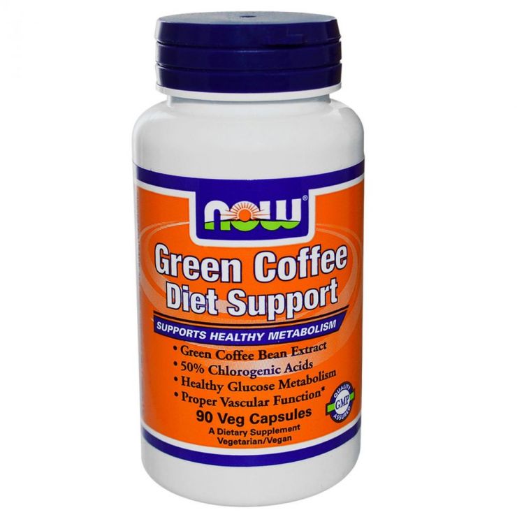 Now Foods Green Coffee Diet Support (Зеленый кофе) 90 капс