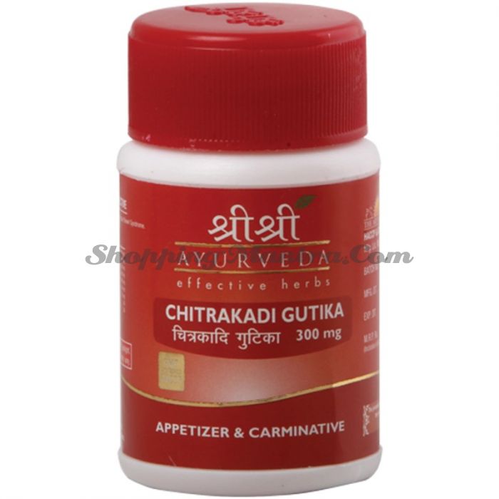 Читракади для аппетита и пищеварения Шри Шри Аюрведа (Sri Sri Ayurveda Chitrakadi Gutika)