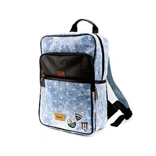 Джинсовый рюкзак "Western Badge" - Holes Light Blue