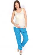 Брюки БШ01 голубые для беременных